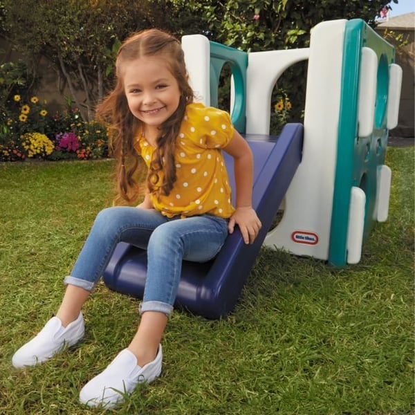 Little Tikes – Indendørs/Udendørs Rutsjebane – Grøn, Hvid og Blå – Til Børn fra 18 Måneder til 4 År