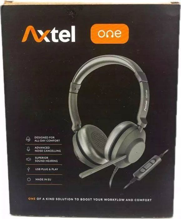 Hörlurar - AXTEL - AXH-ONEUCDC - Stereo USB-C - Aktiv brusreducering - Bullerisolering