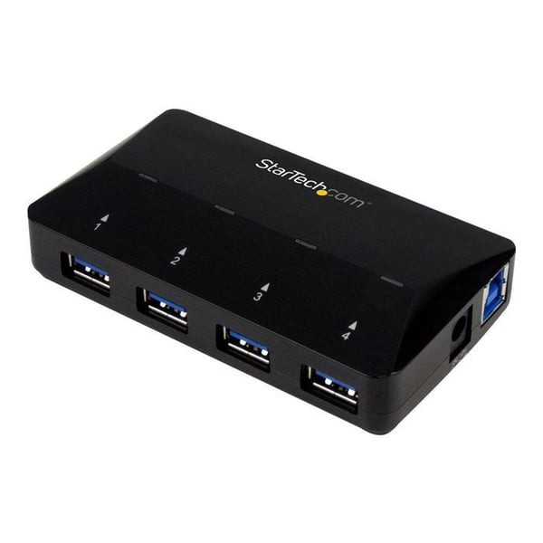 STARTECH 4-portars USB 3.0 Hub plus dedikerad laddningsport - USB-hubb med snabbladdningsstation - 1x 2,4 A