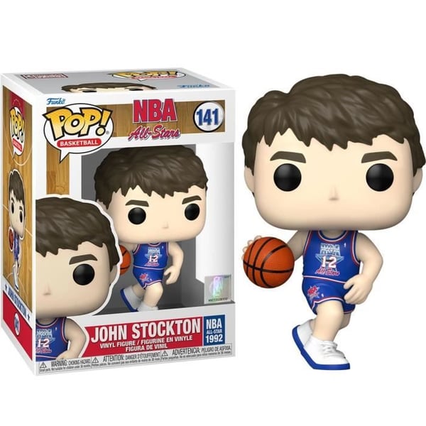 Figur - FUNKO - John Stockton - NBA Legender - 10cm - Blå - Samling