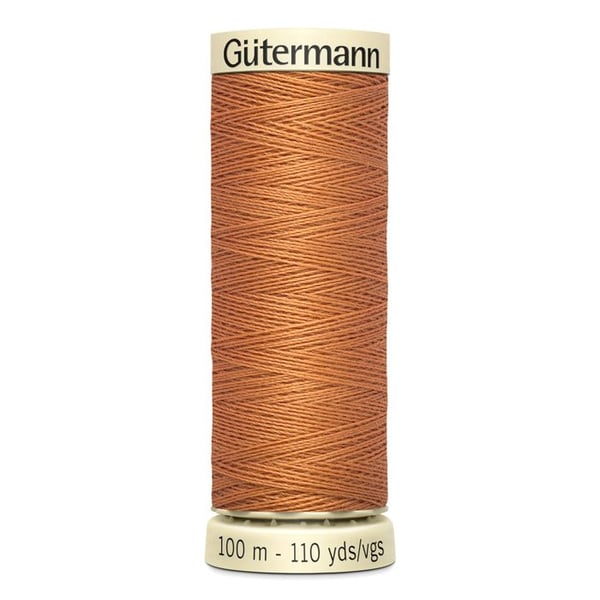 Sytråd 100% polyester Gutermann 1 rulle - Att 612 - bränd sienna