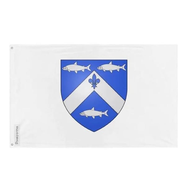 Drapeau Trois-Rivières – 128 x 192 cm – Hållbar Polyester – 2 Metallöglor – Inomhus / Utomhus – Pixelforma