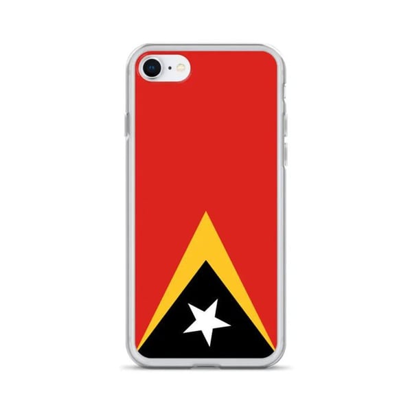 Telefonfodral – Östtimors flagga – Kompatibel med iPhone 6 Plus – Mjuk Fodral – Slitstark och Stötsäker – Silikon – Pixelforma