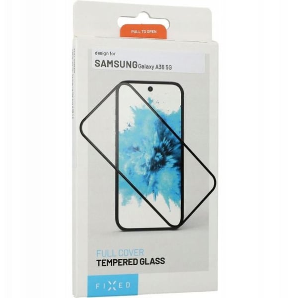 Skärmskydd fast - FIXED - Galaxy A36 5G/A56 5G - Härdat glas 2,5D - Heltäckande - Svart