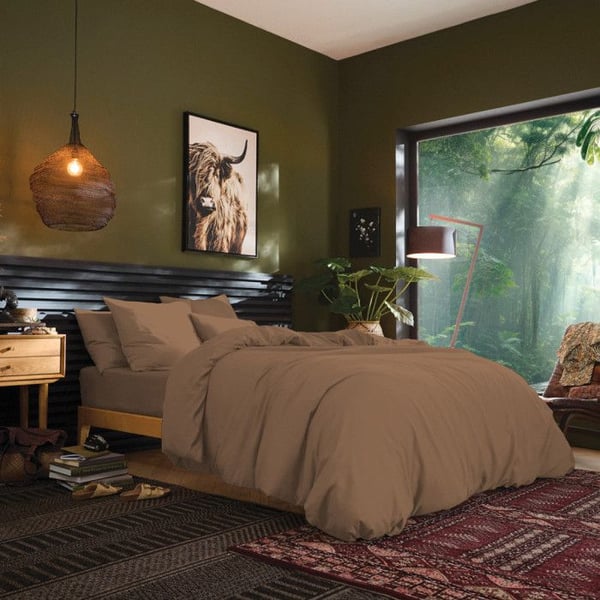 Påslakan 260 x 240 cm "Premium" för dubbel king size-säng - Premium Taupe