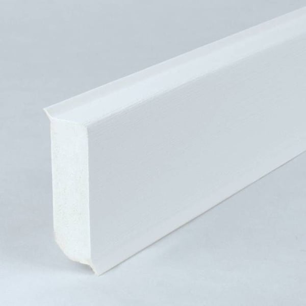 PROVISTON PVC List 13 x 40 x 2500 mm Styv PVC-skum Vit borstad
