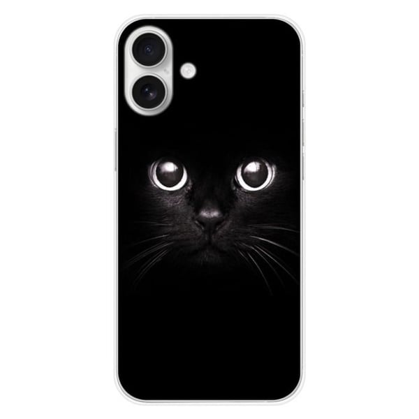 Tryckt silikonfodral som är kompatibelt med Apple iPhone 16 Plus Cat-ögon
