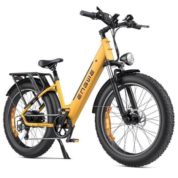 naisten sähköinen vtc-pyörä ENGWE E26 ST 26 tuuman kaupunkirasvapyörä 250W moottori Kantama 140km kaksoisjousitus 48V16AH Keltainen