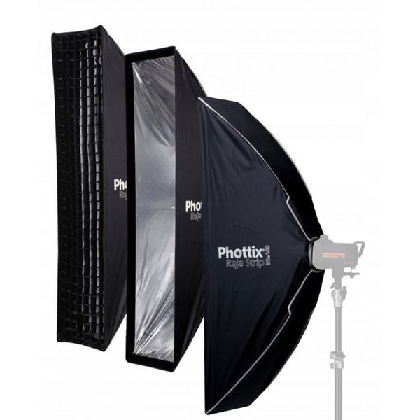 Softboxar - paraply Phottix Ljusbox Raja Strip 30 x 140 cm