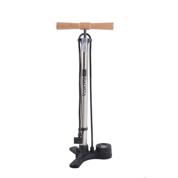 Digital cykelpump med trähandtag