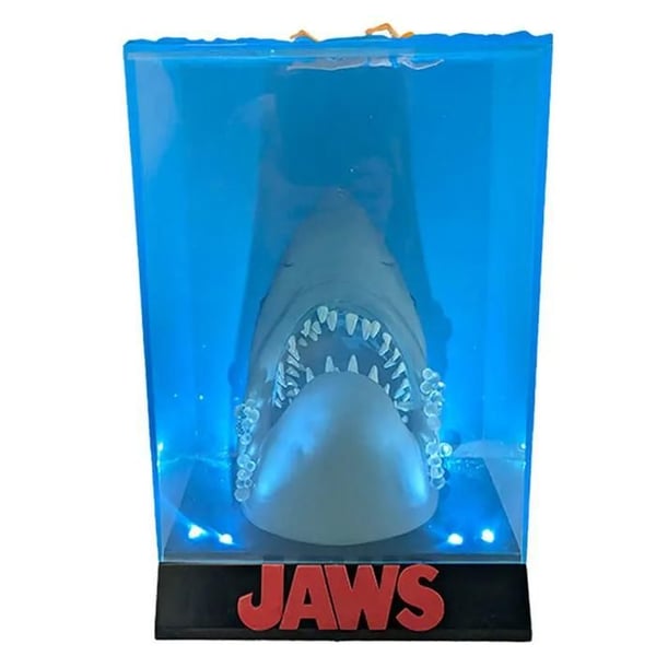 Figur - SD TOYS - Jaws Shark 3D - Svart - Belyst bas - Specialutgåva