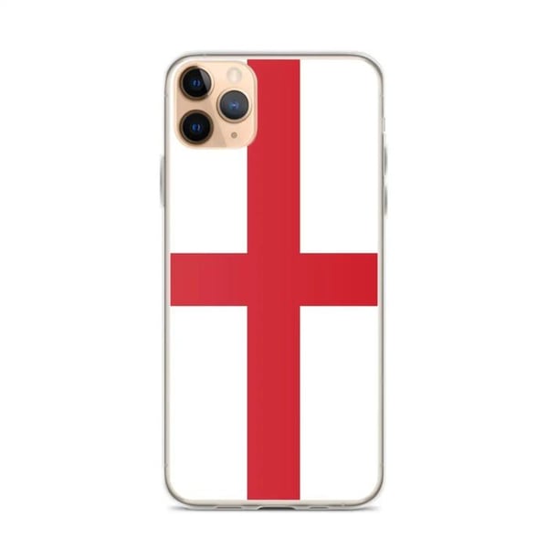 Mobilskal – Englandsflagga – Kompatibel med iPhone 11 Pro Max – Flexibelt fodral – Slitstarkt och stötsäkert – Pixelforma