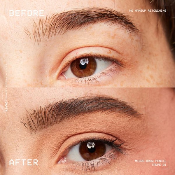 Ögonbrynspenna - NYX - Nyx Micro Brow Pencil - Färg Taupe - Precise applicering - Naturligt resultat