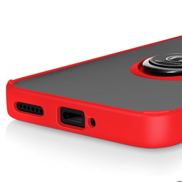 Coque för Honor Magic 7 Pro Magnetisk Ring Röd