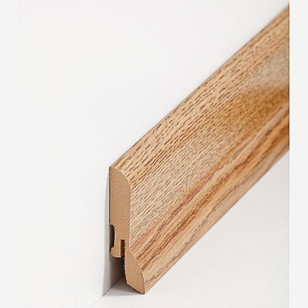 PROVISTON Sockel nr 369 MDF 20 x 60 x 2500 mm ek för att limma, skruva & spika, för att klämma Belagd MDF-kärna 12,5 meter | 5 stycken