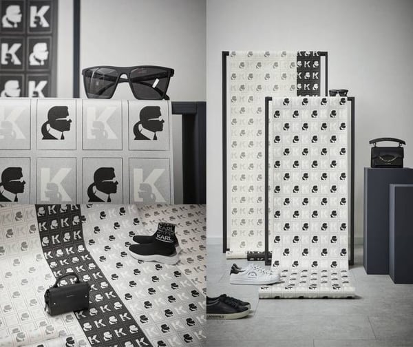A.S. Creation Karl Lagerfeld 378424 non-woven tapet 3D 0.53 m x 10.05 m metallisk