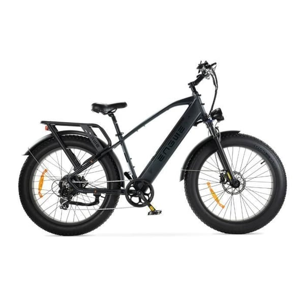 ENGWE E26 Fatbike Elektrisk – E-cykel – Hög Ram – 26 Tum – Motor 250W – 7 Växlar – Räckvidd 140 km – Svart