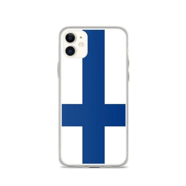 Mobilskal - PIXELFORMA - Finland flagga - Kompatibel med iPhone 11 - Flexibel - Stötsäker