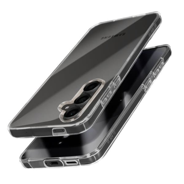 Heltäckande Skal - Samsung - Galaxy S24 FE - Transparent - Kamera Skydd - Förbättrat Grepp