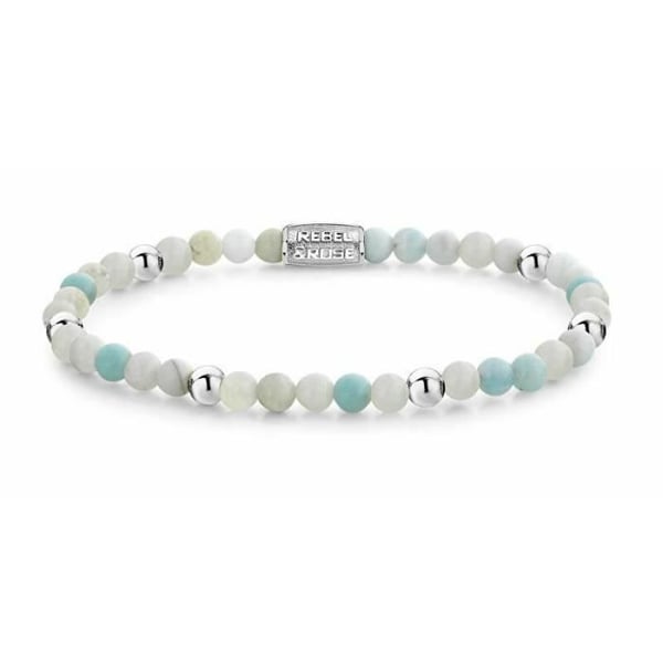 Armband - REBEL & ROSE - Ocean Adventure Rr-40086-s - Blå - Mineralt glas - 17,5 cm