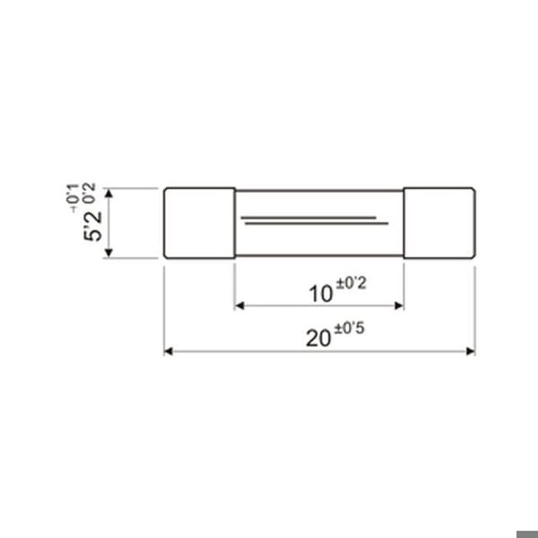 Paket med 100 st Glaskontakter 5 x 20 mm 1.6 A Electro Dh 06.103/T/1.6 8430552003600