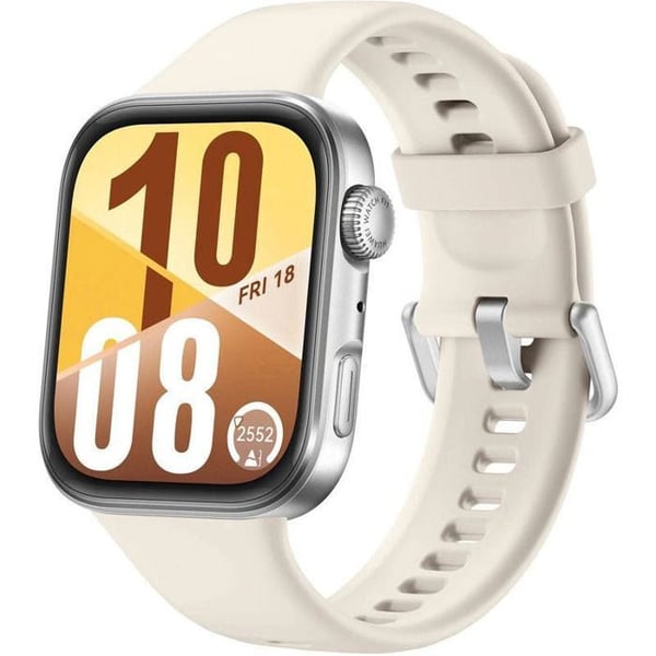 Klocka - HUAWEI - Watch Fit 4 - Vit - Digital skärm - Pulssensor
