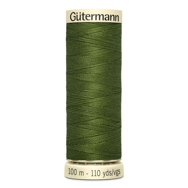 Sats med 5 spolar 100m Tråd 100% polyester Gutermann Ref 788988 - Att 585 - grön pine
