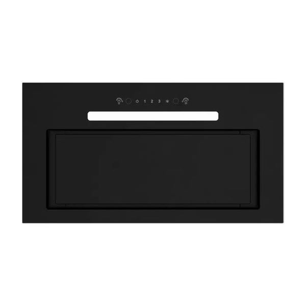 Integrerad köksfläkt MPM 52 cm svart - Touch LED, 519 m³/h, aluminiumfilter