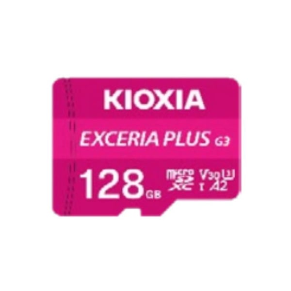 Minneskort MicroSD - KIOXIA - EXCERIA PLUS G3 - 128 Go - Format MicroSD - 2 års garanti