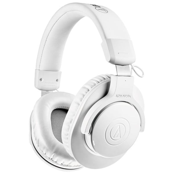 Audio-Technica M20xBTWH trådlösa hörlurar Vit - Circumaural - Volymjustering