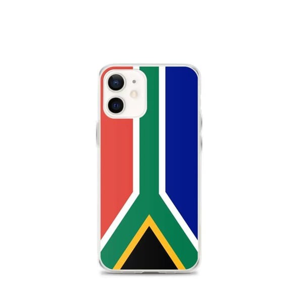 Mobilskal - PIXELFORMA - Sydafrikas flagga - Kompatibel med iPhone 12 mini - Mjuk - Stötsäker