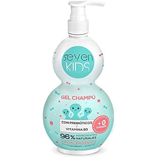 Gelschampo - Seven Kids - 400 ml - Prebiotika - Vitamin B3 - Hypoallergen