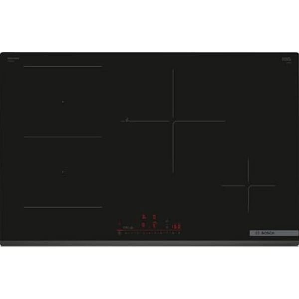Induktionskogeplade - BOSCH - PVS83KHC1Z - 80 cm - 4 brændere - Sort