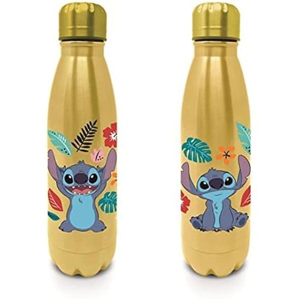 Isolerad flaska - PYRAMID - Lilo och Stitch - 500ml - Gul - Varm och Kall