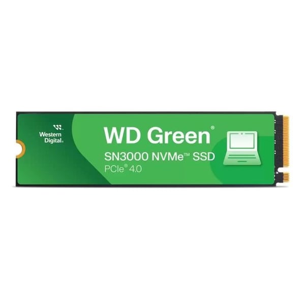 WESTERN DIGITAL - WDS500G4G0E - Intern SSD - Green - SN3000 - NVMe - 500 Go