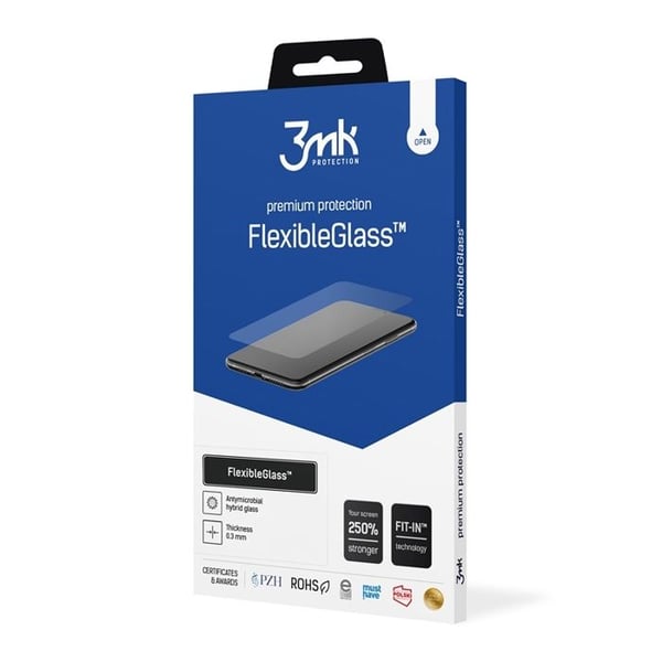 Hybridglas - 3MK - FlexibleGlass - iPhone 16 Pro Max - Svart - Optimal skydd