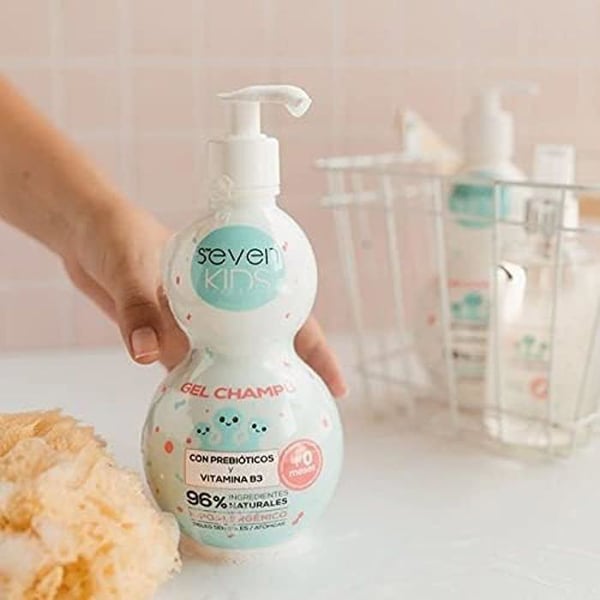 Gelschampo - Seven Kids - 400 ml - Prebiotika - Vitamin B3 - Hypoallergen