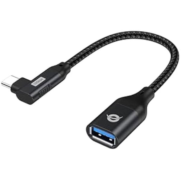 USB-C till USB-A OTG-adapter - CONCEPTRONIC - ABBY19B - 10 Gbit/s - 3,0 A - 90° vinklad
