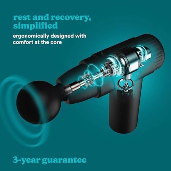 Mini-Massagesuutin - HOMEDICS - UUSI - 4 Suutinta - 6 Tehotasoa - Lataus USB-C:llä