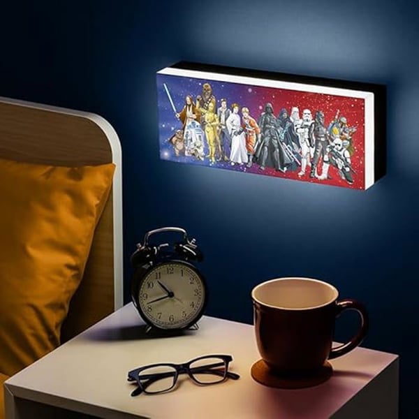 Dekorativ lampe Star Wars - Figurer - 30cm - Kan hænges på væggen eller stå