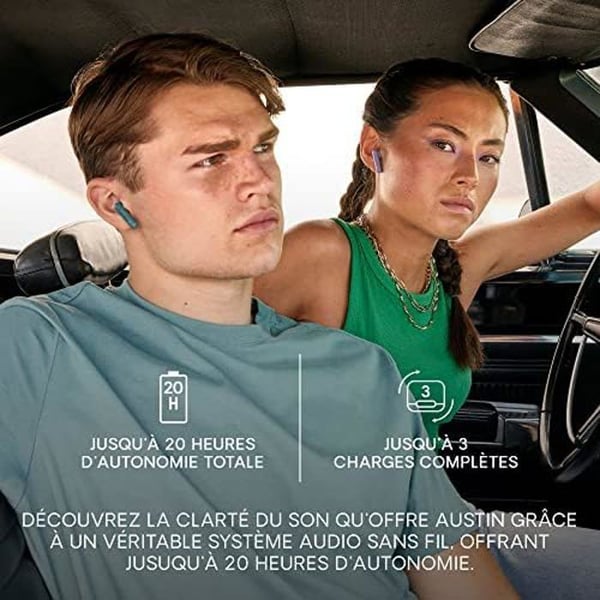 Trådlösa hörlurar URBANISTA TWS Austin - Bluetooth 5.3 IPX4 med Dubbel Mikrofon - Rosablomma