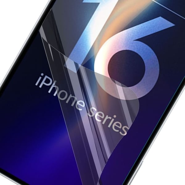 Hybridglas - 3MK - FlexibleGlass - iPhone 16 Pro Max - Svart - Optimal skydd