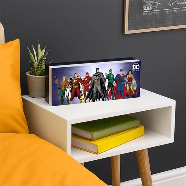 Dekorativ lampa - PALADONE - Justice League - Att ställa eller hänga upp - LED - 30cm