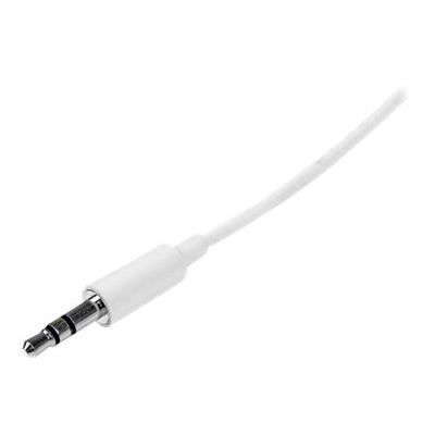 Mini-Jack 3,5 mm Slim Stereo Audio Kabel - STARTECH - 1 m - Vit