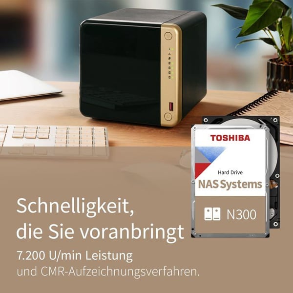 NAS-hårddisk - Toshiba - N300 - 6 To - SATA 3.5 - 7200 RPM
