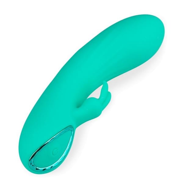 Mini vibromassager kanin 10 lägen Bunzee - Turkos