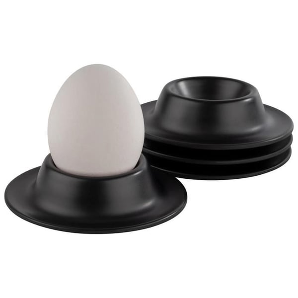 Coquetier - APS - 83849 - Melamin - Svart - 8,5 x 8,5 cm - Höjd 4,5 cm