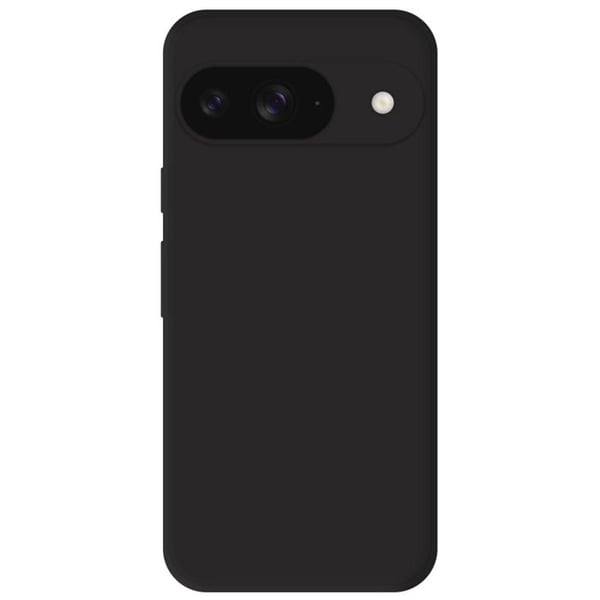 Enhetlig svart silikonskal kompatibelt med Google Pixel 9