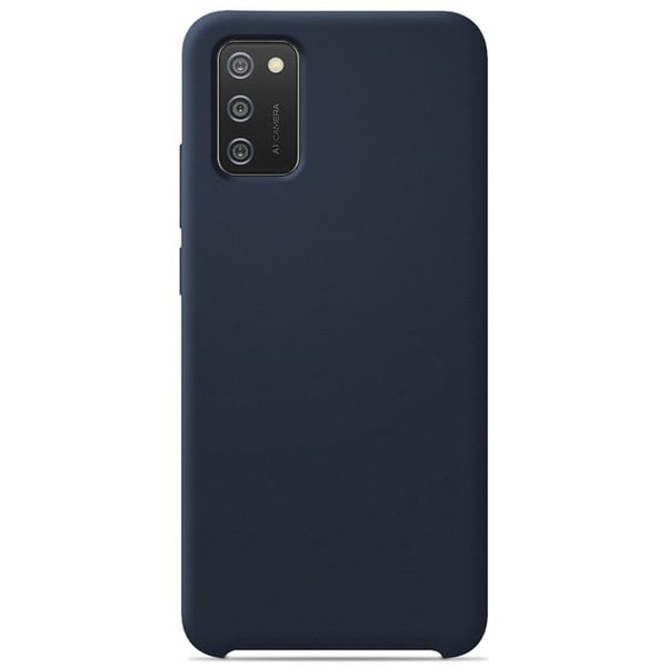 Silicone Coque Soft Touch - Samsung - Galaxy A02S - Blå - Stötsäker - Trådlös laddning