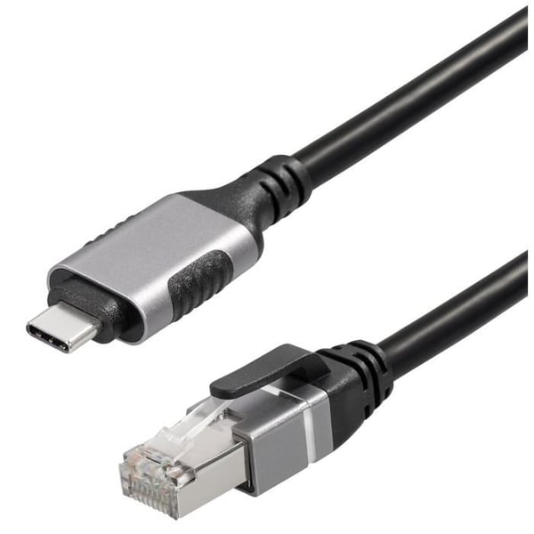 USB-C till RJ45-adapter - MAXTRACK - 1 Gbit/s - Silver - Plug & Play - Bärbar - Kompatibel med MacBook